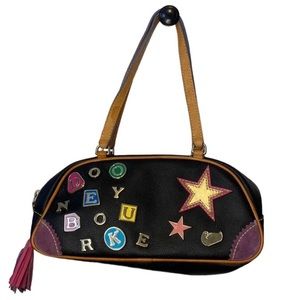 Vintage Y2K Dooney and Bourke Shoulder Bag Bowler Baguette 2000s Lindsay Lohan